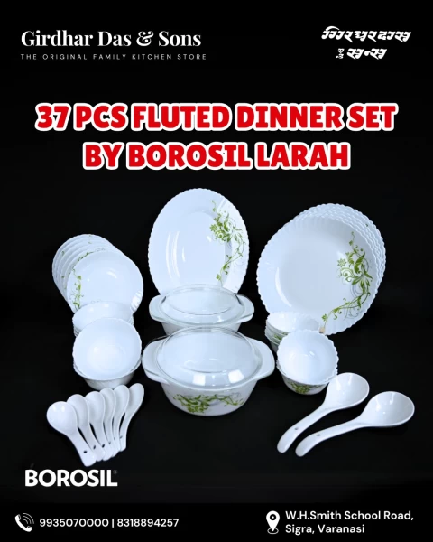 37 Pcs Borosil Dinner Set - ERBA